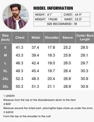 Vista 5 de COOFANDY Camisas de manga larga con botones para hombre, camisas de vestir ajustadas atléticas