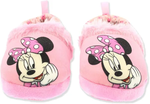 Vista 3 de Minnie Mouse - Pantuflas de felpa para niña pequeña