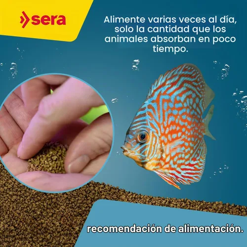 Vista 3 de Sera Discus Prob Granules 4 oz Discus Fish Food con probióticos
