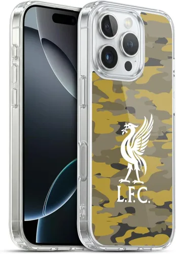 Vista 68 de Head Case Designs Funda de gel con licencia oficial del Liverpool Football Club Away Colourways Crest Camou [protección de grado militar] compatible