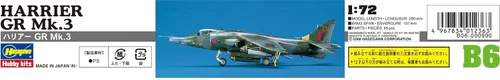 Vista 5 de Hasegawa Kit de modelo GR.MK 3 a escala 1:72 Sea Harrier