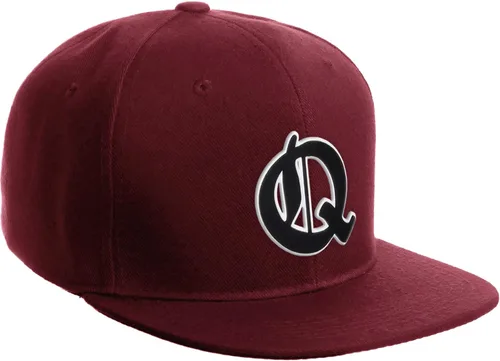 Vista 558 de Daxton Gorra clásica con visera de billete plano con letras del alfabeto inglés antiguo de la A a la Z