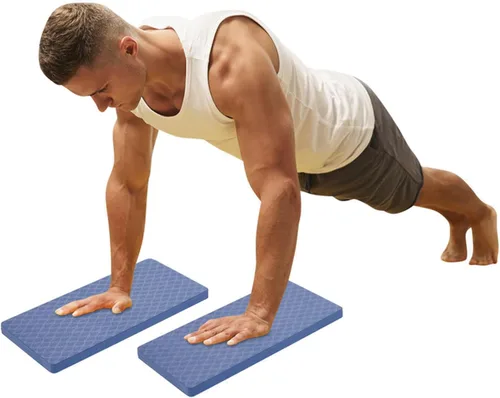 Vista 6 de Alfombrilla de yoga TPE para arrodillarse, almohadillas redondas y almohadilla cuadrada, cojín de asistencia de rodilla, portátil, codera, yoga