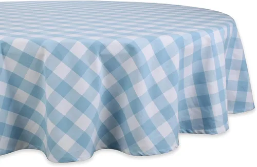 Vista 28 de DII Buffalo Check Collection, mantel clásico de granja, 52 x 52 pulgadas, color verde antiguo