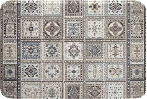 Vista 12 de Erosebridal Alfombras de baño vintage art decó, alfombra de baño antideslizante con medallón oriental rojo, 16 x 24 pulgadas, estilo bohemio, turco