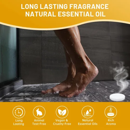 Vista 4 de Vaporizadores de ducha para aromaterapia, paquete de 30 vaporizadores de ducha para mujeres y hombres, bombas de ducha con aceites esenciales