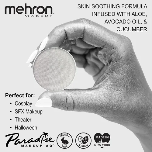 Vista 27 de Maquillaje Mehron Paradise AQ - Recambio de maquillaje (0.25 onzas) (Azul oscuro metálico)