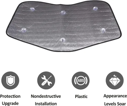 Vista 7 de Parasol para parabrisas de automóvil, parasol completo para Chevrolet Corvette C7 2014-2019, protector de visera contra rayos UV