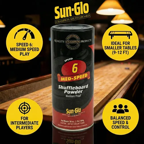 Vista 2 de Sun-Glo Shuffleboard Powder Speed #6 - Paquete de 3 latas