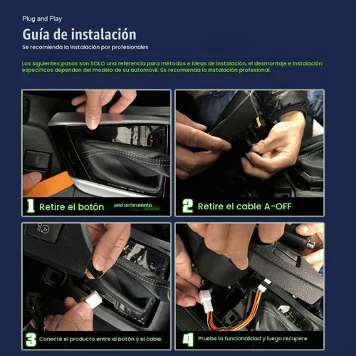 Vista 7 de Dispositivo Cable Cancelador Eliminador del Sistema de Motor de Arranque y Parada Automático A Apagado Eliminar/Desactivar/Cancelar Función