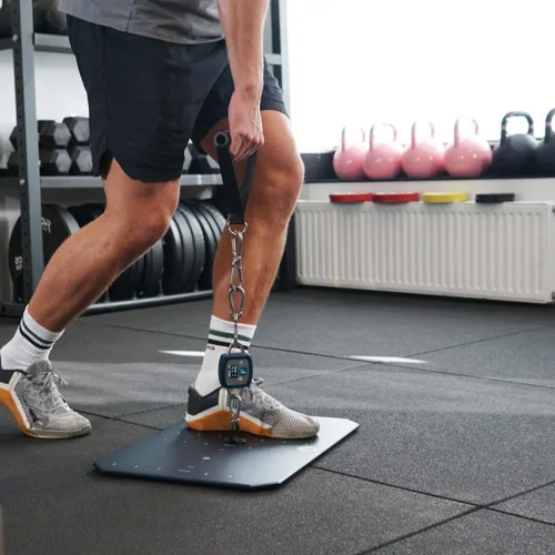 Vista 6 de EasyForce® Dinamómetro digital de rendimiento Capacidad máxima de fuerza 661.4 lbs (2942 N) para entrenadores de fuerza, fisioterapeutas