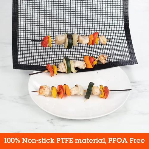 Vista 2 de Camerons - Malla para asar a la parrilla, hoja reutilizable antiadherente resistente, 13 x 18 pulgadas