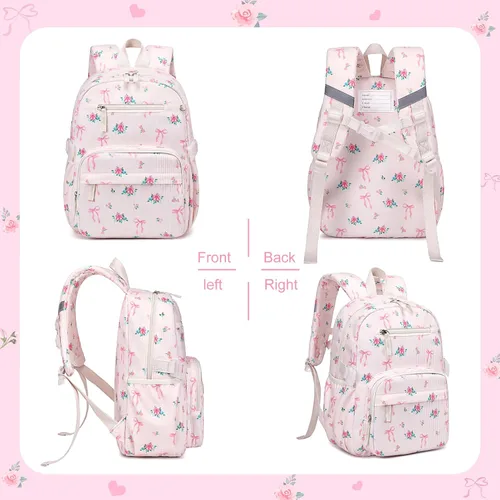 Vista 7 de JUEGO DE 12 MOCHILAS Lazo Floral Beige