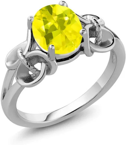 Vista 39 de Gem Stone King Anillo de compromiso ovalado con piedra natal para mujer, plata de ley 925, ovalado de 0.354 x 0.276 in, anillo de compromiso