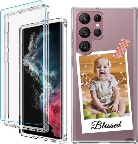Vista 22 de Funda para teléfono con foto personalizada para Samsung Galaxy S22 5G, cubierta personalizada con imagen, texto, logotipo