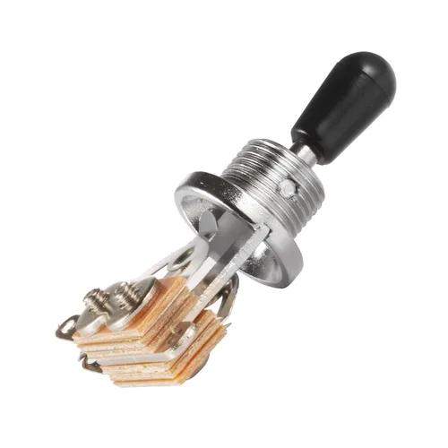 Vista 6 de Randon Interruptor de palanca de guitarra recta corta de 3 vías con tapas de perilla de punta compatible con Gibson Toggle Les Paul Electric Guitars