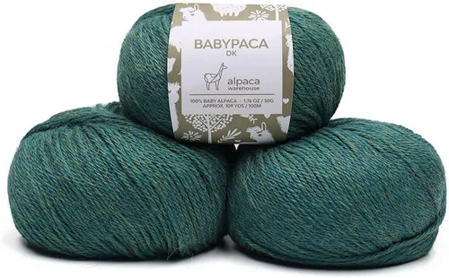 Vista 35 de Juego de 6 madejas de 100% lana de alpaca bebé (10.58 oz) de peso DK, fabricadas en Perú, celestial suave y perfecto para tejer y hacer ganchillo