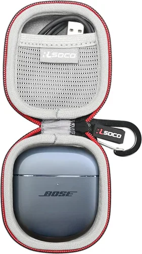 Vista 10 de RLSOCO Funda de transporte para Bose QuietComfort (modelo 2020) / auriculares deportivos inalámbricos con cancelación de ruido, color negro