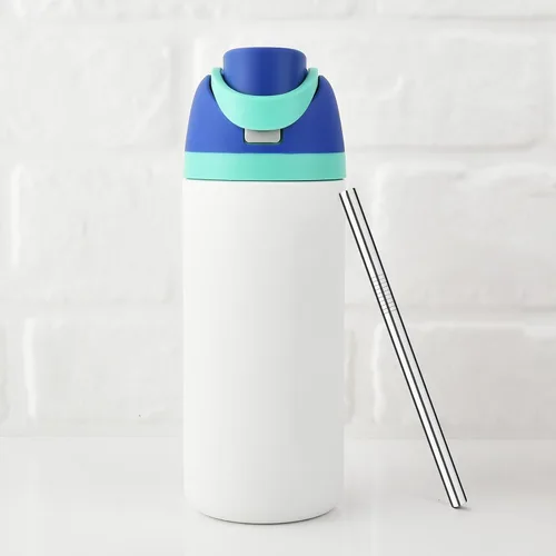 Vista 9 de ALINK Pajitas de acero inoxidable para botella de agua aislada Owala FreeSip de 16 onzas, paquete de 6 popotes de repuesto de metal reutilizables