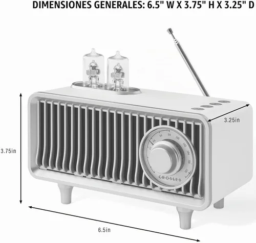 Vista 10 de Crosley CR3043A-MT Milton Radio, menta