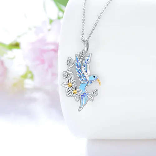 Vista 3 de Collar de animales para mujer, plata de ley 925, joyería de animales lindos, collar con colgante de animales, regalo de graduación de cumpleaños