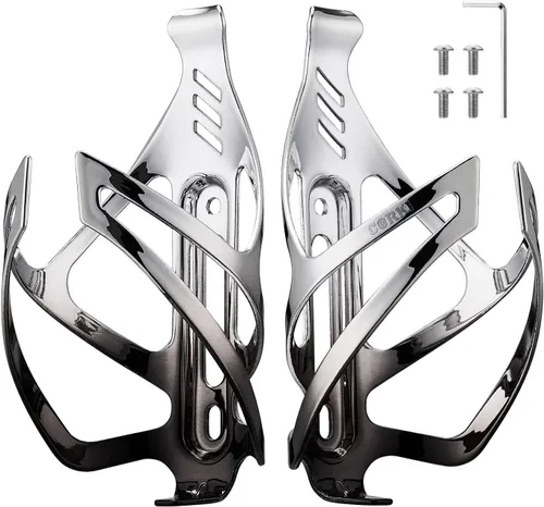 Vista 14 de Corki Cycles - Soporte para botella de agua para bicicleta de aleación de aluminio, jaula universal para botellas de agua para bicicletas