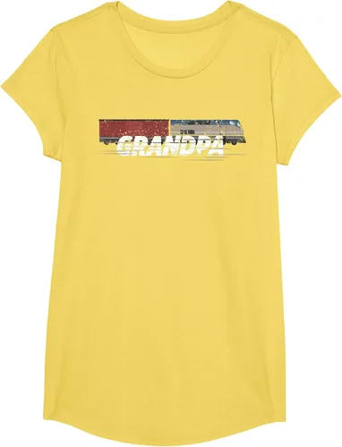 Vista 62 de RC Model Train Shirt Grandpa Train Boxcar HO Scale T-Shirt Negro