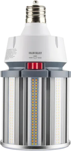Vista 3 de Satco Bombilla LED de repuesto HID de 100 W - CCT Select 3000K/4000K/5000K - Bypass de balasto tipo B - Base extendida EX39 Mogul - 277-480 voltios