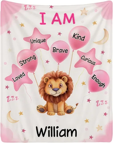 Vista 12 de Manta personalizada con nombre para adolescentes, niñas, niños, mantas de bebé personalizadas de franela ultra suave y acogedora, manta con nombre