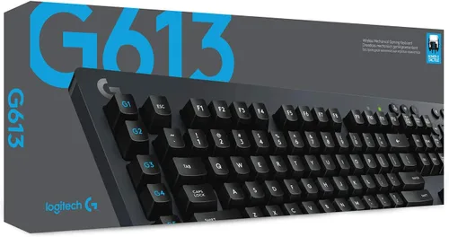 Vista 7 de Logitech G 613 LIGHTSPEED Teclado mecánico inalámbrico para juegos multihost de 24 GHz conectividad Blutooth - Negro