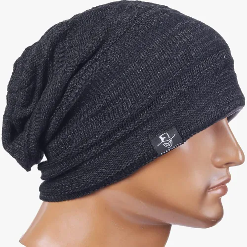 Vista 21 de FORBUSITE Gorro de punto largo holgado para hombre para verano e invierno, de gran
