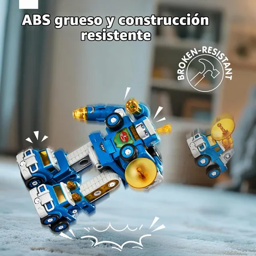 Vista 7 de CubicFun - Juguete de robot-vehículo para desmontar, 5 en 1, juguetes de construcción para niños de 5 años, multicolor 5 in 1 Take Apart Trucks