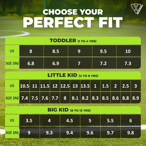 Vista 6 de Vizari USA Stealth - Botines de fútbol para niños y niñas, zapatos deportivos de fútbol para exteriores para niños pequeños, niños grandes, ligeros