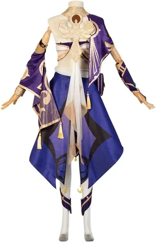 Vista 4 de Candace - Juego de cosplay de Candace, disfraz de Halloween, carnaval, Sumeru, conjunto completo para mujer
