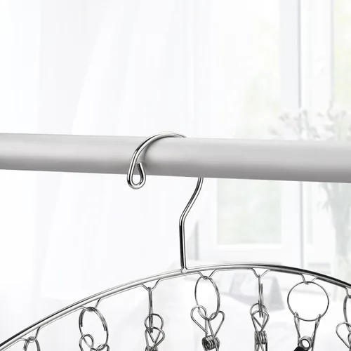 Vista 5 de Toplife Percha de ropa con 10 clips, juego de 4 tendederos (interiores)
