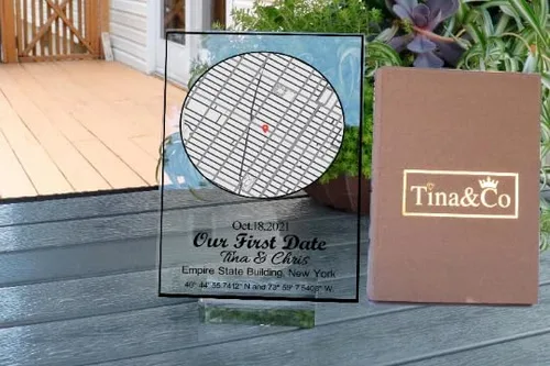 Vista 6 de Tina&Co Where it all Began Map, Where We First Met, Custom First Date Anniversary, Wedding Anniversary Map, Christmas Gifts, Valentines Day, Custom