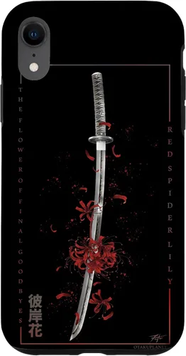 Vista 25 de Higanbana o Spider Lily con anime Samurai Sword - Carcasa estética para iPhone 17