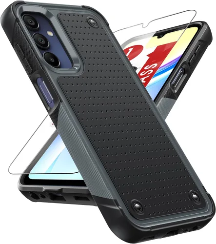 Vista 9 de LeYi Funda para Galaxy S21 FE-5G: Funda Samsung S21 FE con protector de pantalla, doble capa protectora de policarbonato duro y TPU suave Android