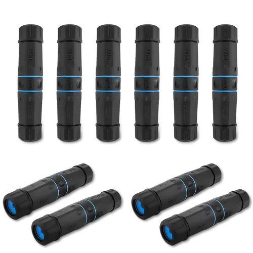 Vista 18 de ZUZONG IP68 Conector acoplador divisor RJ45 impermeable, conector Ethernet impermeable divisor de 1 entrada y 2 salidas IP68 conector de cable LAN