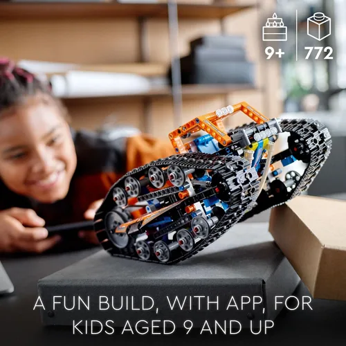Vista 2 de Lego Technic - Vehículo de transformación controlado por aplicación 42140, auto de control remoto todoterreno, kit de construcción de automóvil que