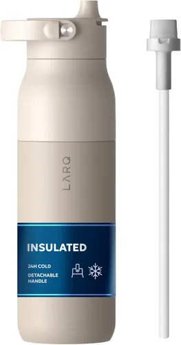 Vista 11 de LARQ Bottle Swig Top - Botella de agua de acero inoxidable aislada de 34 onzas con mango de silicona integrado, sin BPA, botella de agua Negro