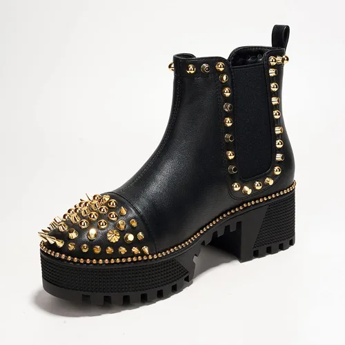 Vista 5 de Cape Robbin Spiky - Botas de combate para mujer