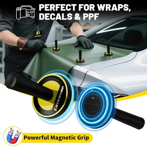 Vista 5 de TECKWRAP Imanes de vinilo para automóvil, paquete de 4