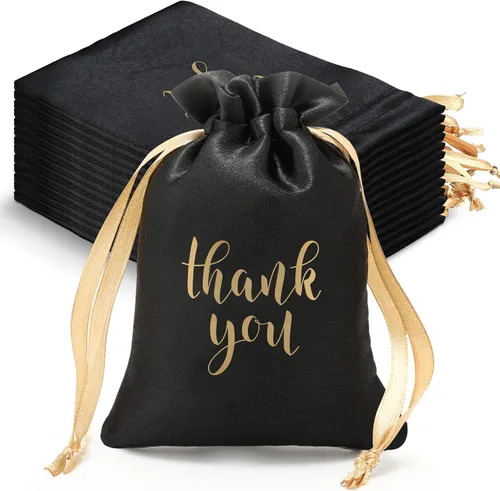 Vista 13 de Sieral 50 bolsas de regalo de satén con cordón para joyas, bolsas para dulces para el día del padre, boda, baby shower, despedida de soltera, fiesta