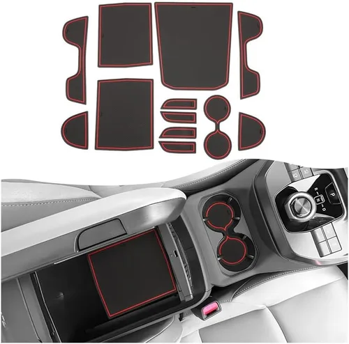 Vista 45 de SXCY Alfombrillas con ranura para puerta Toyota RAV4 2025 para Toyota RAV4 2019-2024 2025, accesorios para portavasos y portavasos 2024 2025 RAV4