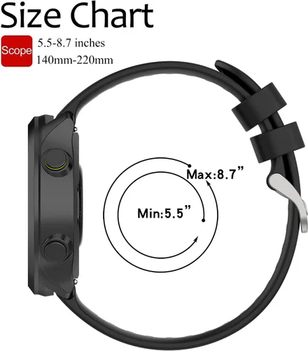 Vista 3 de Correa para Garmin Forerunner 55, banda de liberación rápida de repuesto para Garmin Forerunner 158 (sin rastreador, bandas de repuesto solamente)