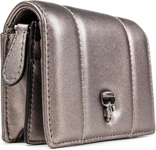 Vista 2 de KARL LAGERFELD - Bolsos y carteras con cadena plegada para mujer, Metálico