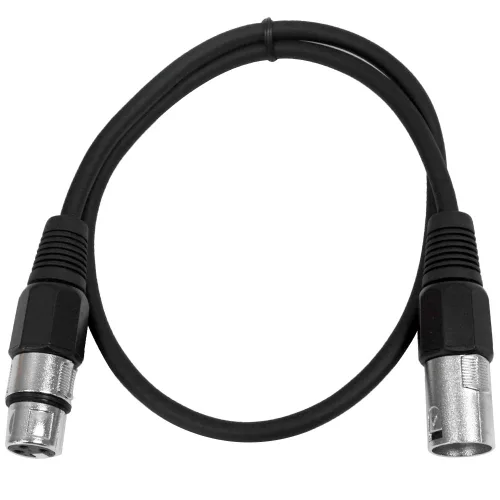 Vista 2 de SEISMIC AUDIO - SAXLX-2 - Paquete de 6 cables de conexión XLR macho a XLR hembra de 2 pies - Equilibrados - Cables de conexión de 2 pies