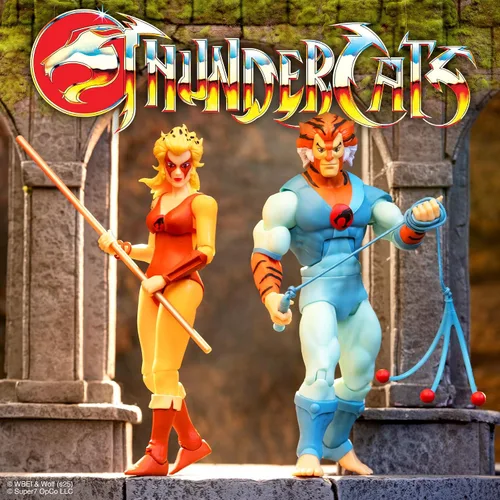 Vista 6 de Super7 Deluxe Thundercats Tygra - Figura de acción de Thundercats de 7" con accesorio, coleccionables de dibujos animados clásicos y juguetes retro