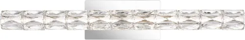 Vista 8 de Quoizel PCLU8524C - Lámpara de pared LED con cristal brillante, 21 vatios, cromo pulido (6 pulgadas de alto x 24 pulgadas de ancho)